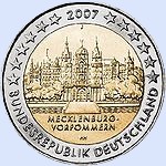 Pièce commémorative de 2€ de l'Allemagne en 2007